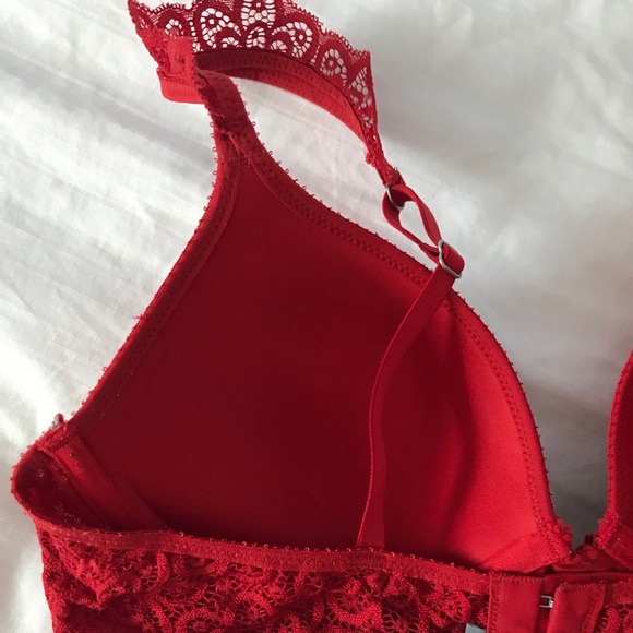 Christmas Red push-up bra - Picture 2 of 5